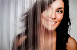 SX-9050 Ribbed Glass Clear