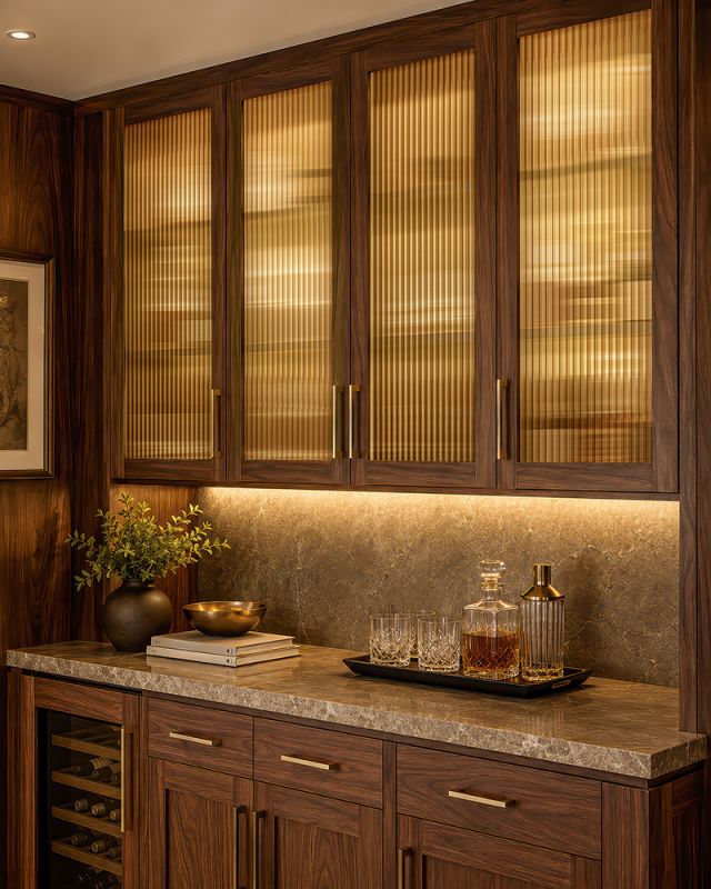 SOLYX SX-G1224 Reeded Glass Gold