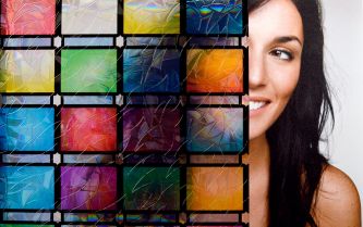 Vvivid Autumn Mosaic Pattern 36" x 6ft Window Film 