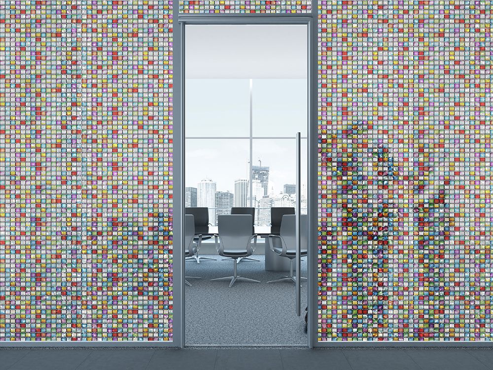 SX-SC573 Stained Glass Atlantis Static Cling