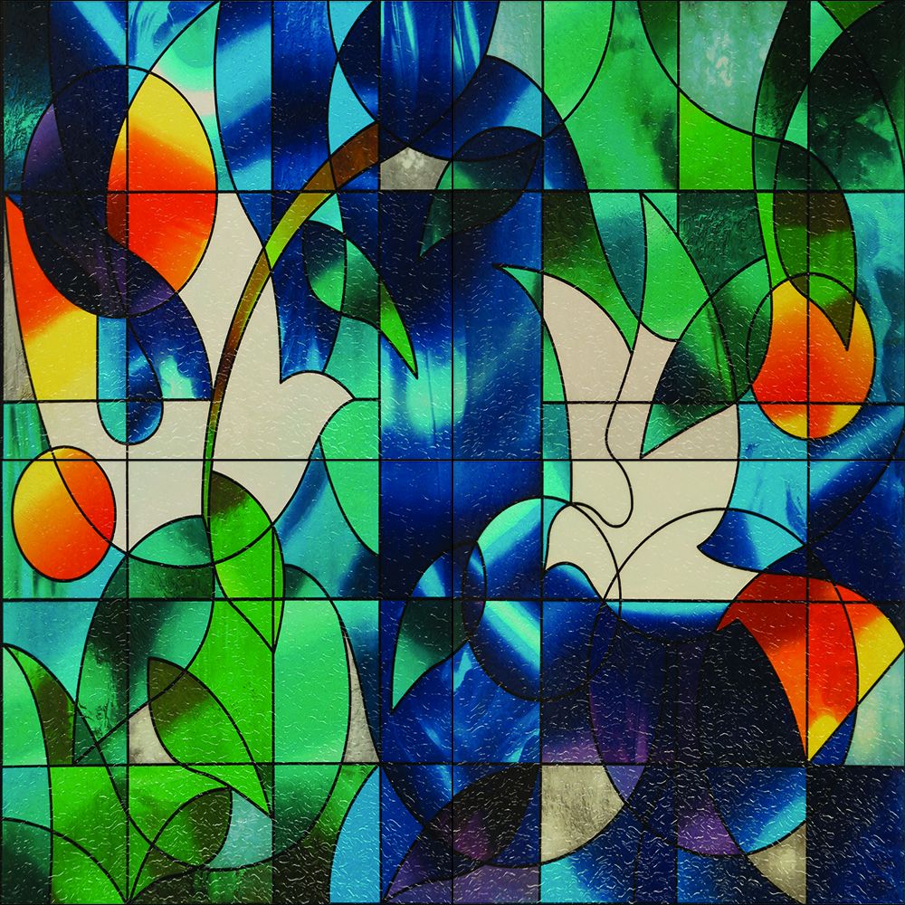 SXEG-1025 Stained Glass Doves