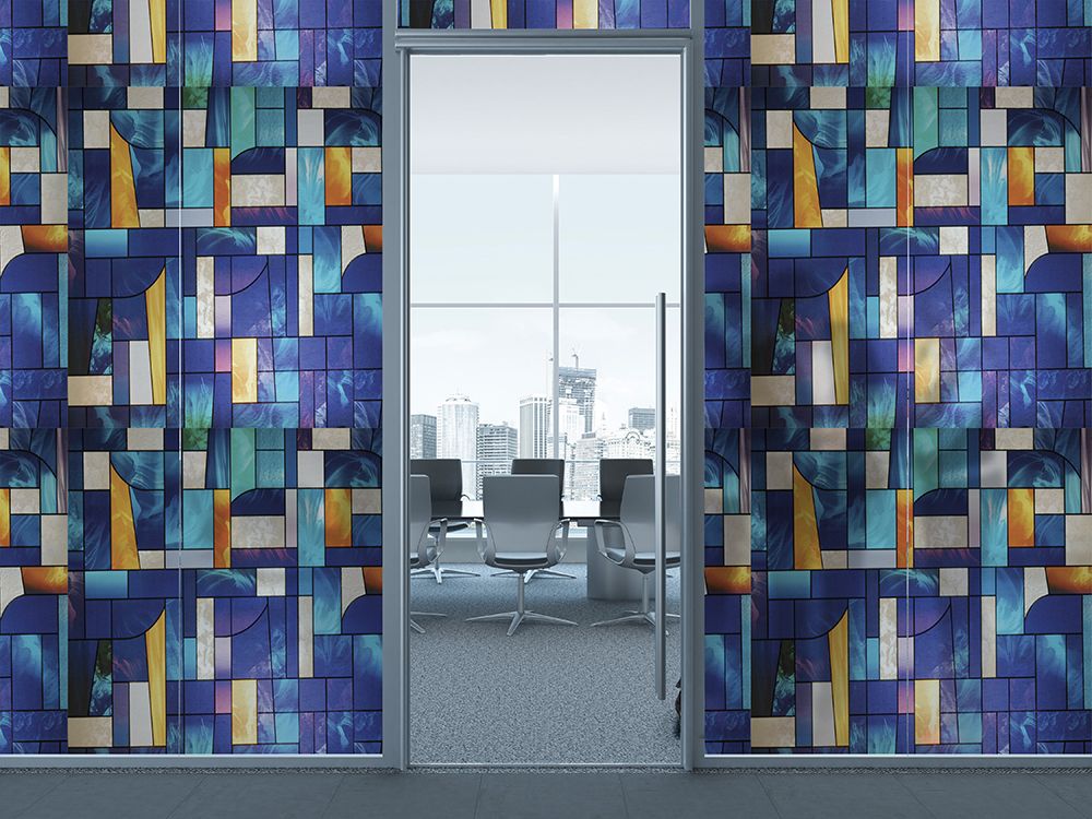 SXEG-1027MTSF Abstract Stained Glass
