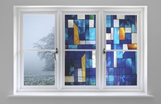 SXEG-1027MTSF Abstract Stained Glass