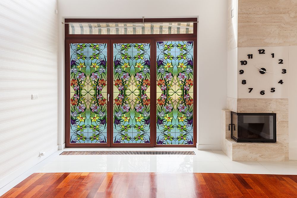 SXEG-4848 Stained Glass Flowers