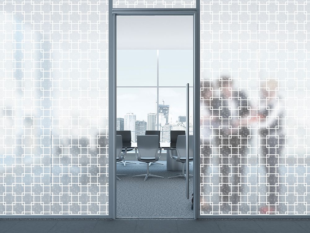 thumbnail image 2 of Wwdesigns Frosted Glass Effect Safety Window Film - 6 Meters X 50mm Squares, Privacy Vinyl 2 of 6