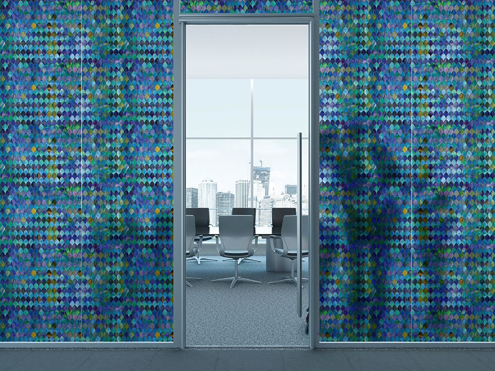 SXRR-9004-O Sapphire Stained Glass - Opalescent