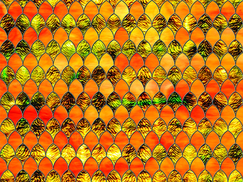 SXRR-9011-O Tangerine Stained Glass - Opalescent