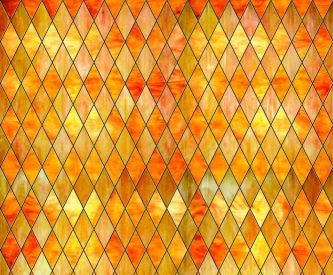 SXRR-9041-T Yellow Diamond Stained Glass - Transparent