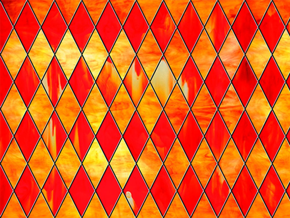 SXRR-9043-T Ruby Diamond Stained Glass - Transparent