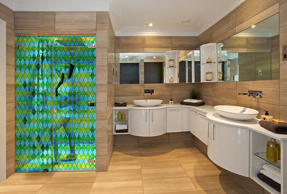 SXRR-9044-T Blue/Green Diamond Stained Glass - Transparent