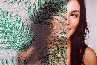 SXW-019GF Green Frosted Fern