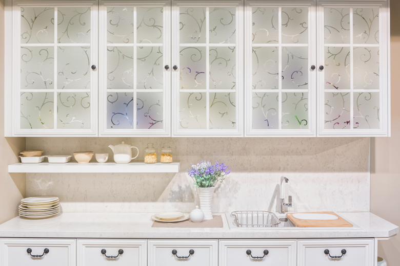 Kitchen Windows And Glass Cabinet Doors, Frosted Glass Cabinets